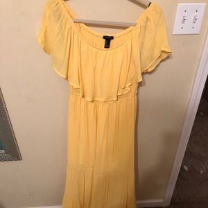 Yellow maxi dress